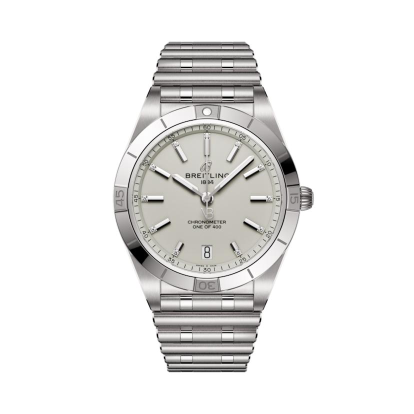 機械計時自動腕錶36「維多利亞·貝克漢」特別版 鴿子灰 | V-DIAL-COLOR-44555162 dial, A103801A1G1A1