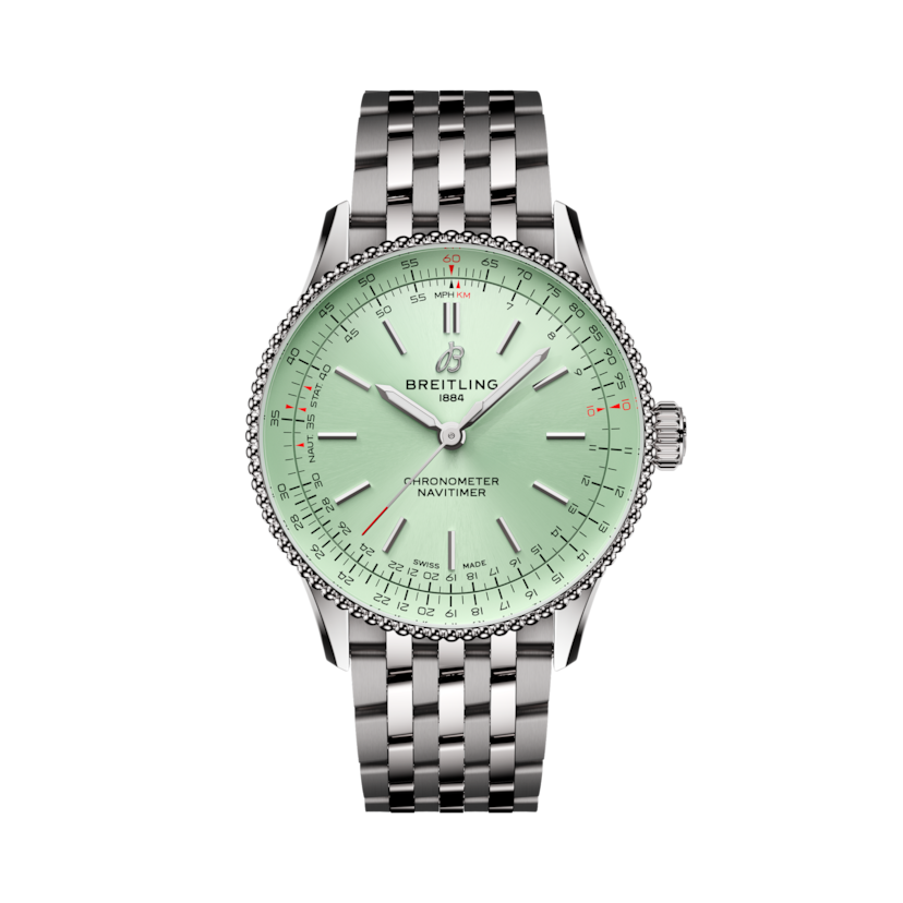 Navitimer Automatic 36自動航空腕錶 薄荷綠 | V-DIAL-COLOR-8888 dial, A17327361L1A1
