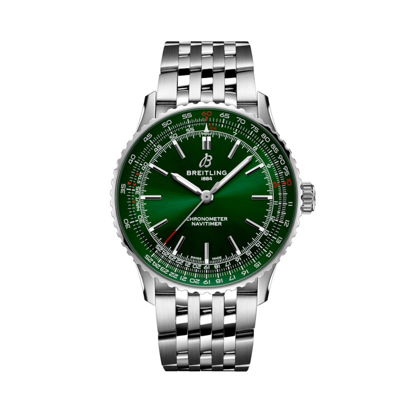 Navitimer Automatic 41自動航空腕錶 綠色 | V-DIAL-COLOR-5765 dial, A17329371L1A1