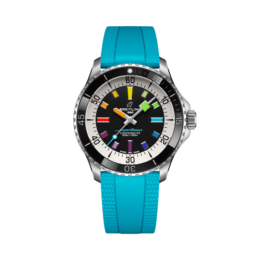 Superocean Automatic 42超級海洋自動腕錶 黑色 | V-DIAL-COLOR-5686 dial, A17375211B2S1