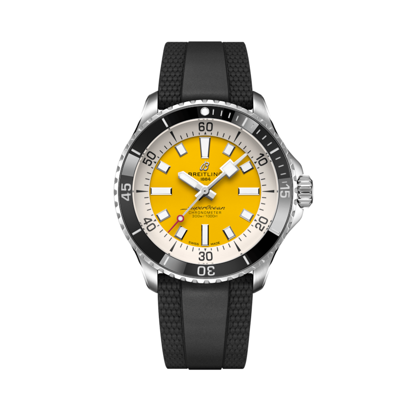 Superocean Automatic 42超級海洋自動腕錶 黃色 | VDIALCOLOR9999 dial, A17375211I1S1