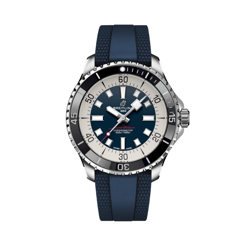 Superocean Automatic 44超級海洋自動腕錶 藍 | V-DIAL-COLOR-5714 dial, A17376211C1S1