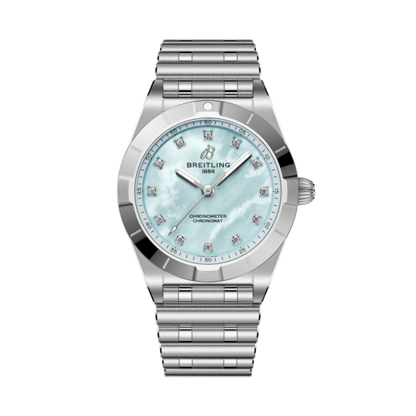 Chronomat 28機械計時腕錶 藍色珍珠貝母 | V-DIAL-COLOR-5716 dial, A72310101C1A1