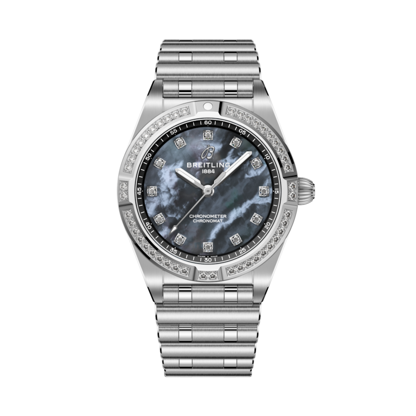 Chronomat 28機械計時腕錶 黑色珍珠貝母 | V-DIAL-COLOR-5687 dial, A72310531G1A1