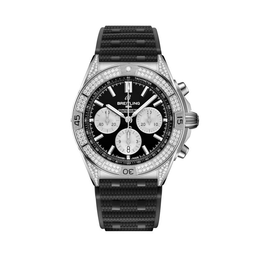 Chronomat B01 42機械計時腕錶 黑色 | V-DIAL-COLOR-5686 dial, AB0134721B1S2