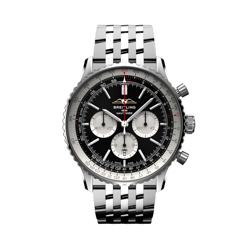 Navitimer B01 Chronograph 46航空計時腕錶 黑色 | V-DIAL-COLOR-5686 dial, AB0137211B1A1