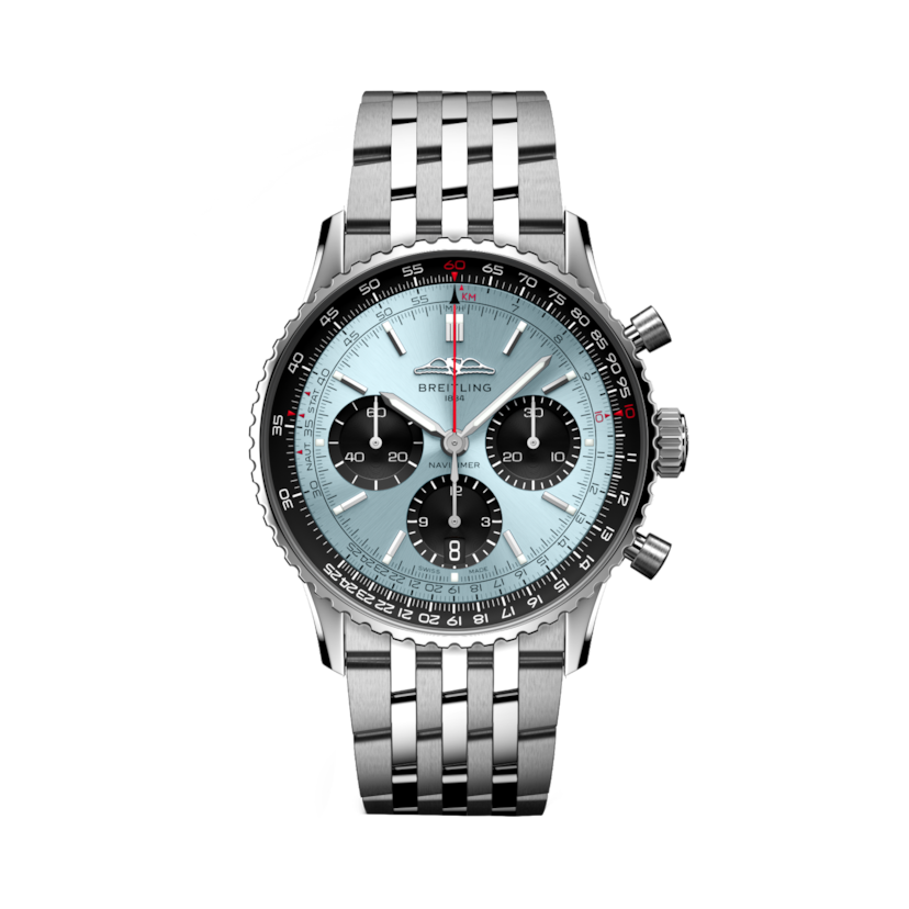 Navitimer B01 Chronograph 41航空計時腕錶 冰藍 | V-DIAL-COLOR-1111 dial, AB0139241C2A1