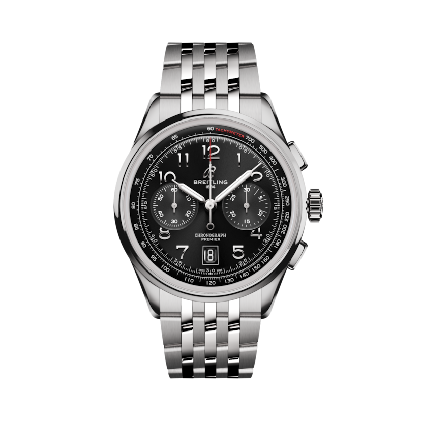 Premier B01 Chronograph 42計時腕錶 黑色 | V-DIAL-COLOR-5686 dial, AB0145221B1A1