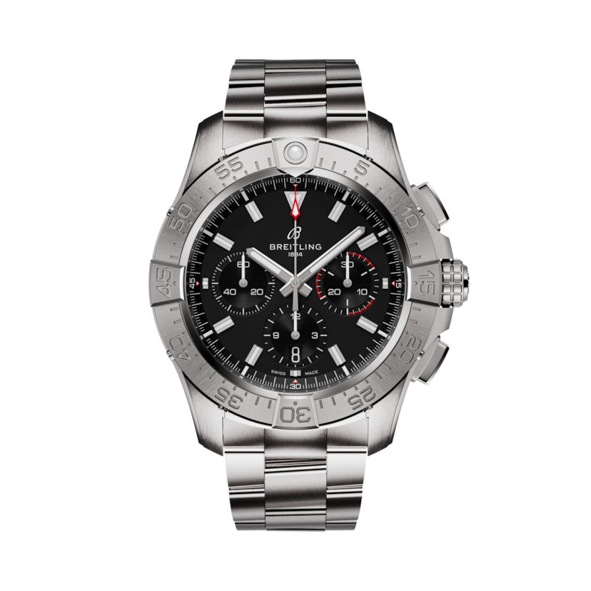 Avenger B01 Chronograph 44計時腕錶 黑色 | V-DIAL-COLOR-5686 dial, AB0147101B1A1
