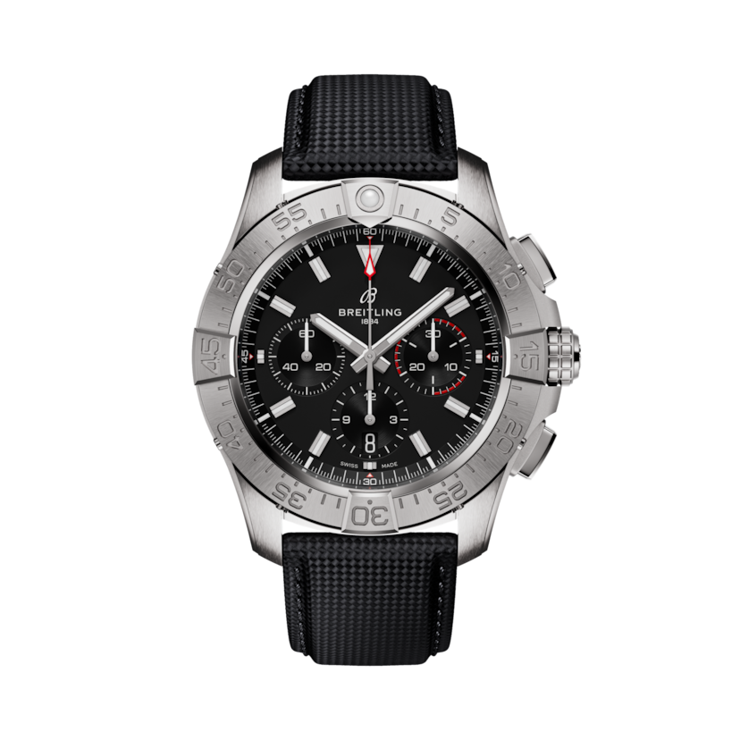 Avenger B01 Chronograph 44計時腕錶 黑色 | V-DIAL-COLOR-5686 dial, AB0147101B1X1