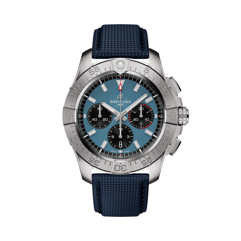 Avenger B01 Chronograph 44計時腕錶 藍 | V-DIAL-COLOR-5714 dial, AB0147101C1X1