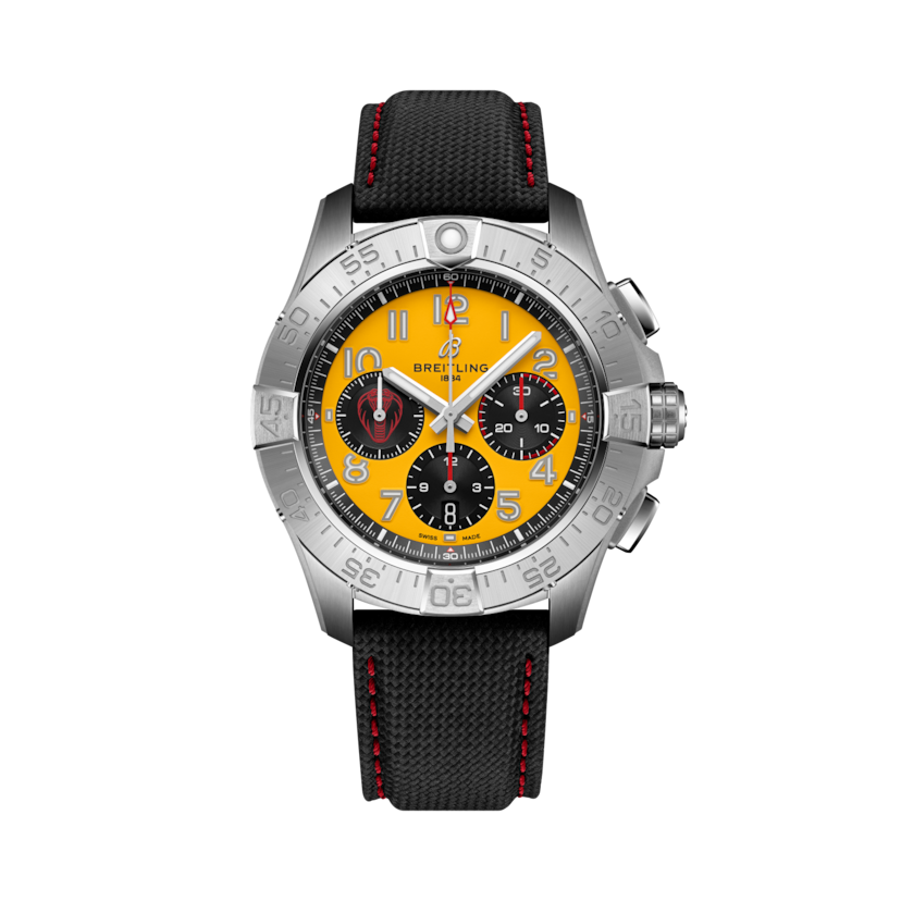 復仇者B01計時碼錶44赤蛇限量版 黃色 | VDIALCOLOR9999 dial, AB01474A1I1X1