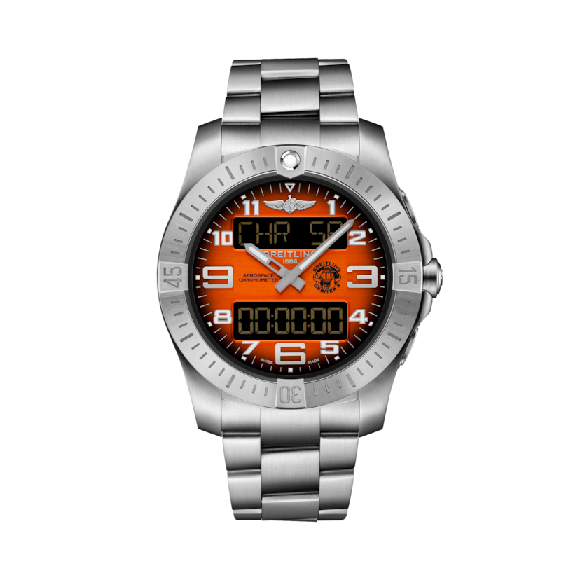 Aerospace B70 Orbiter航天多功能熱氣球B70腕錶 橘色 | V-DIAL-COLOR-5800 dial, EB70101A1O1E1