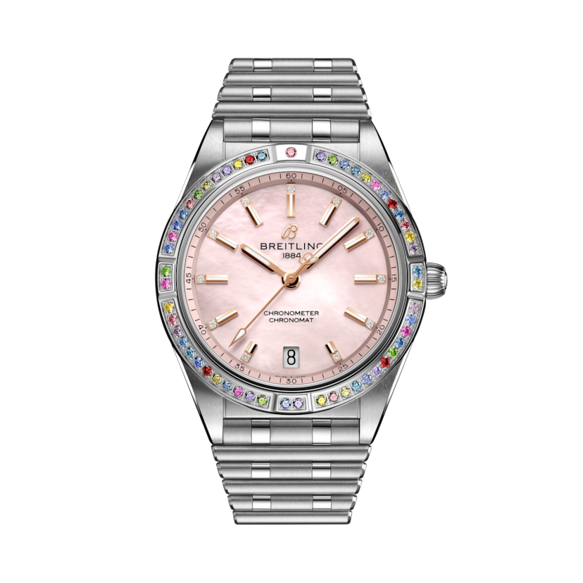 Chronomat Automatic 36 South Sea機械計時自動腕錶「南海」 粉色珍珠貝母 | V-DIAL-COLOR-6666 dial, G10380BB1K1G1