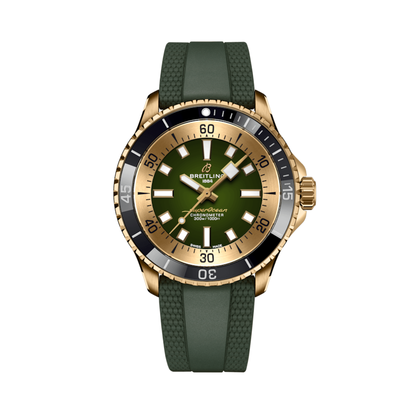 Superocean Automatic 42超級海洋自動腕錶 綠色 | V-DIAL-COLOR-5765 dial, N17375201L1S1