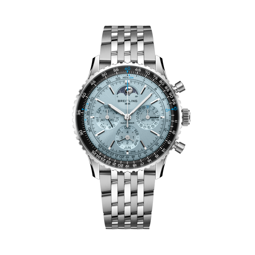 Navitimer B19 Chronograph 43 Perpetual Calendar航空計時B19萬年曆計時腕錶43 冰藍 | V-DIAL-COLOR-1111 dial, PB1920251C1A1