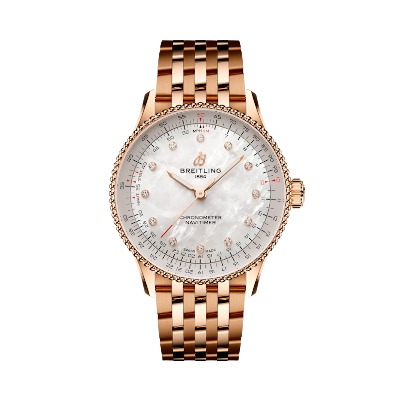 Navitimer Automatic 36自動航空腕錶 珍珠貝母 | V-DIAL-COLOR-5791 dial, R17327211A1R1