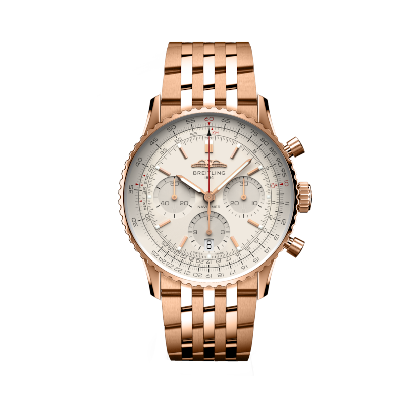 Navitimer B01 Chronograph 41航空計時腕錶 奶油色 | V-DIAL-COLOR-5842 dial, RB0139211G1R1