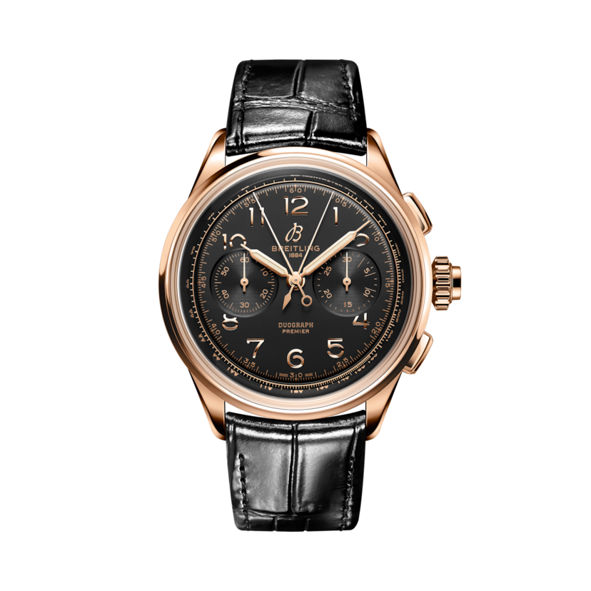 Premier B15 Duograph 42計時腕錶 黑色 | V-DIAL-COLOR-5686 dial, RB1510251B1P1