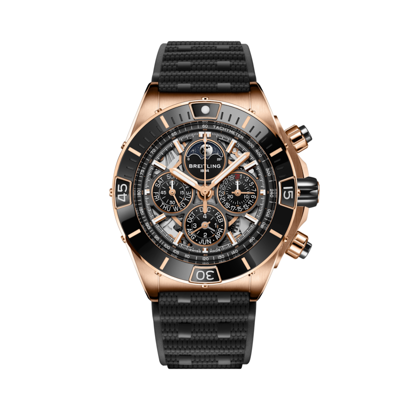 Super Chronomat超級機械計時B19萬年曆腕錶44 140週年版 透明材質 | V-DIAL-COLOR-5516166233 dial, RB19301A1G1S1