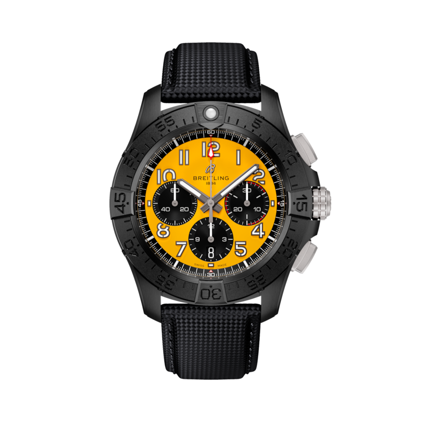 Avenger B01 Chronograph 44 Night Mission復仇者夜間任務計時腕錶 黃色 | VDIALCOLOR9999 dial, SB0147101I1X2