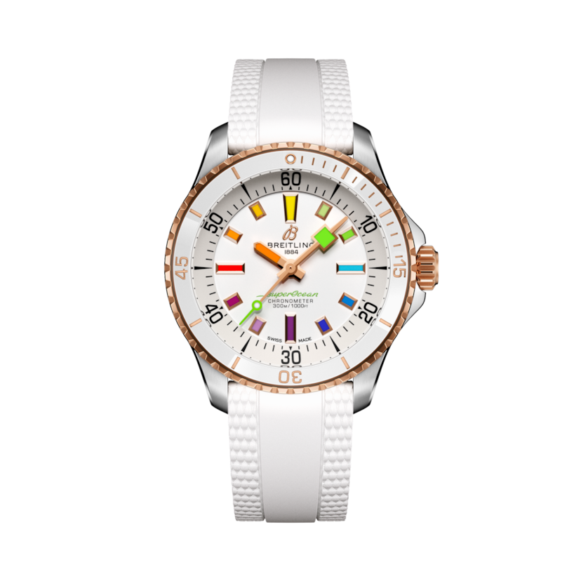 Superocean Automatic 36超級海洋自動腕錶 白色 | V-DIAL-COLOR-5926 dial, U17377211A1S1