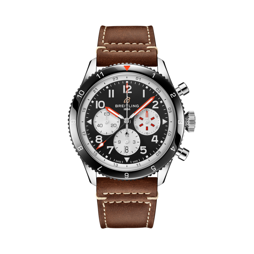 Super AVI B04 Chronograph GMT 46 Mosquito超級飛行員世界時計時腕錶「蚊式轟炸機」特別版 黑色 | V-DIAL-COLOR-5686 dial, YB04451A1B1X1